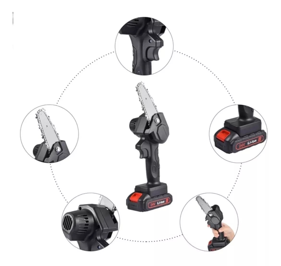 BladeX Pro – Motosierra Portátil + Batería Extra de Regalo!